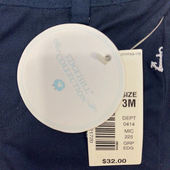 🆕Edgehill Collection Baby Navy Blue Achor Shorts size 3M - Picture 3 of 3